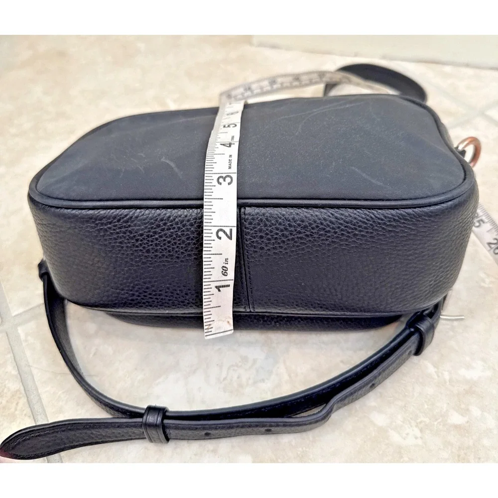 Coach Court Crossbody Camera Bag Nylon & Refined‎ Pebbled Leather C5050 Purse